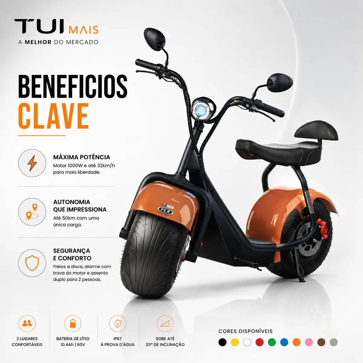 Urban Ride | Scooter Elétrica 2 Lugares | Até 60 km de Autonomia - 2