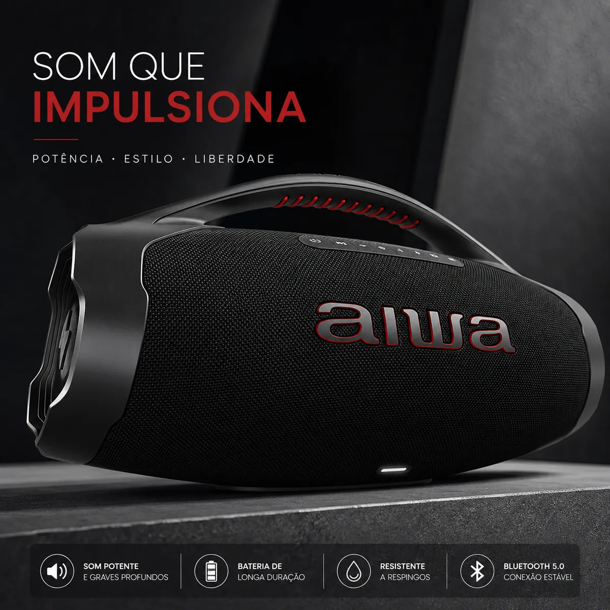 AIWA | Caixa de Som Bluetooth | Som Potente em Qualquer Lugar